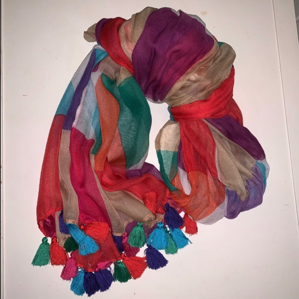 Kate Spade geometric print scarf
